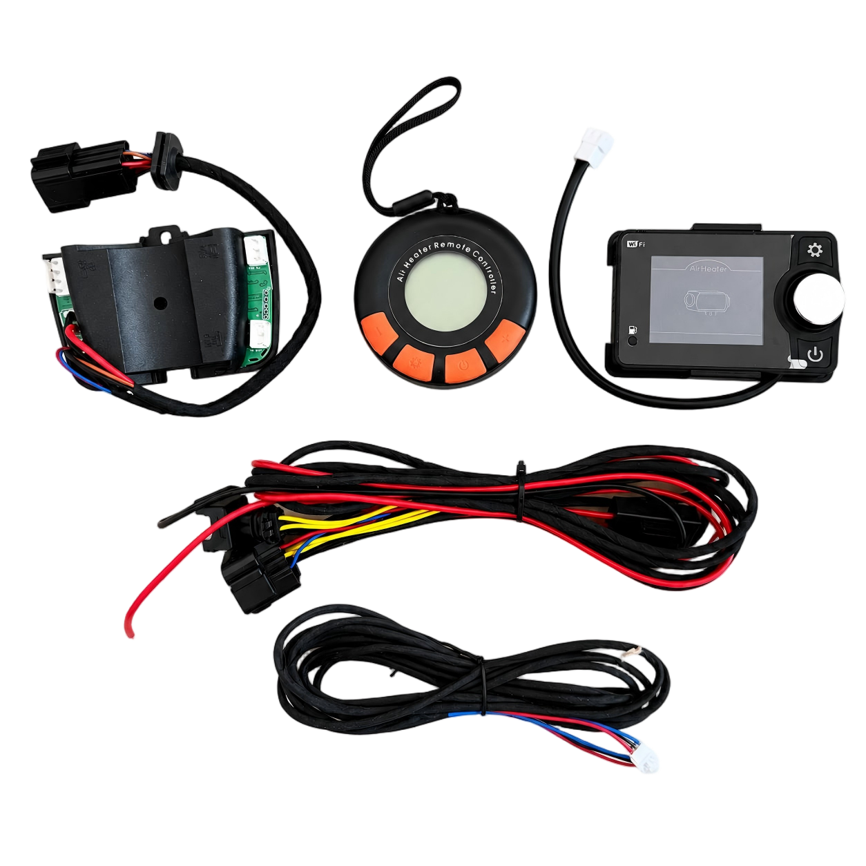 Diesel heater WIFI upgrade kit with CO alarm controller and 5 meter extension cable