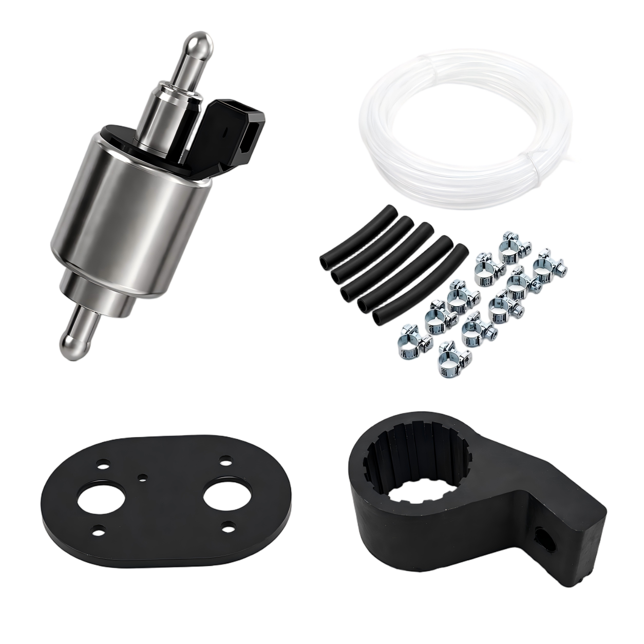 quiet diesel heater fuel pump kit with upgraded fuel line
