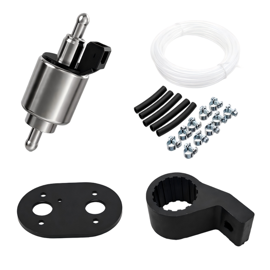 quiet diesel heater fuel pump kit with upgraded fuel line